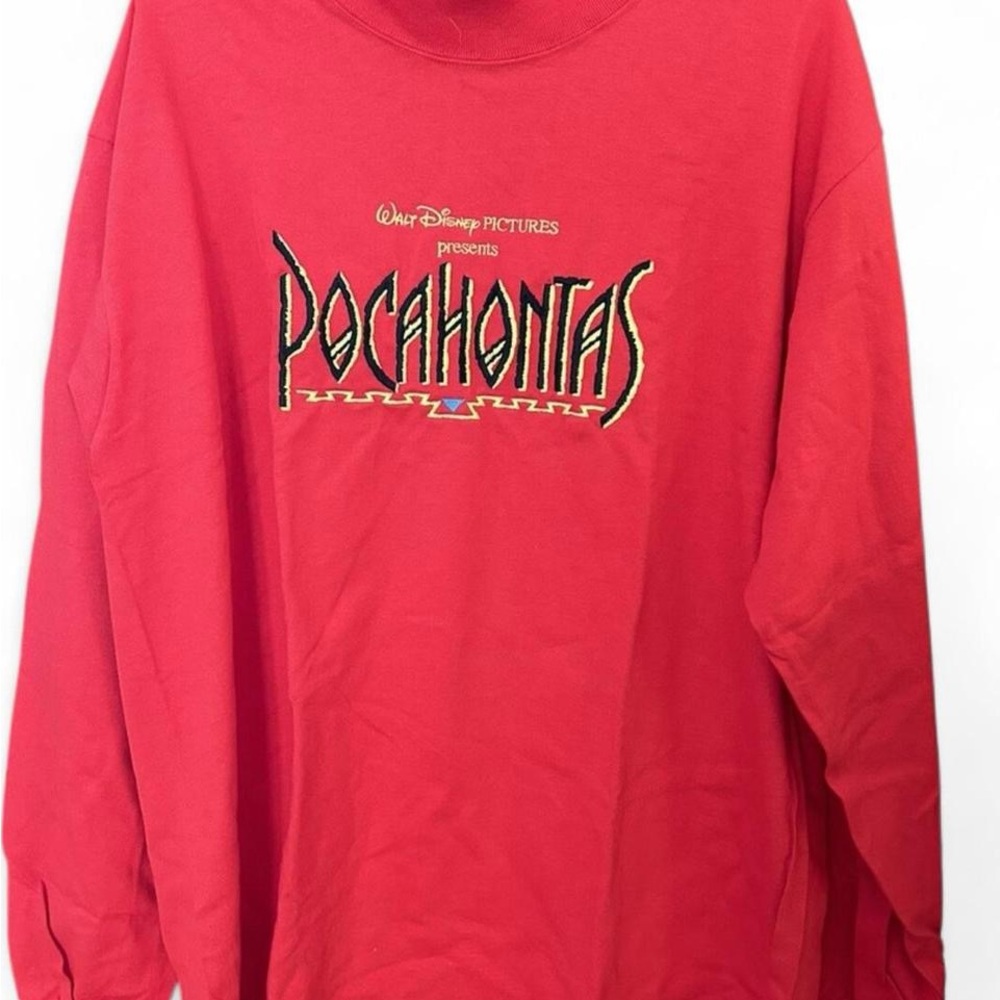 Disney Red Crew Neck Shirt